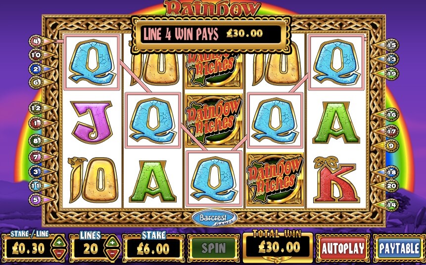 raibow riches online slot machine casino sites